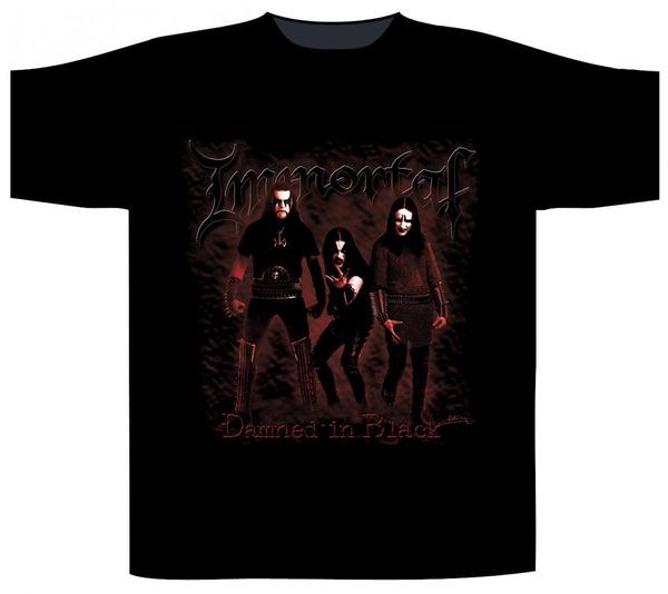 Immortal Shortsleeve T-Shirt Damned In Black - Babashope - 3