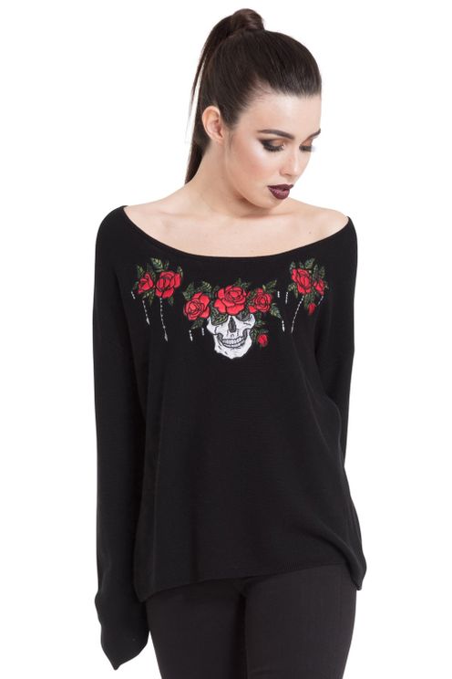 Skull piece sweater Jawbreaker - Babashope - 4