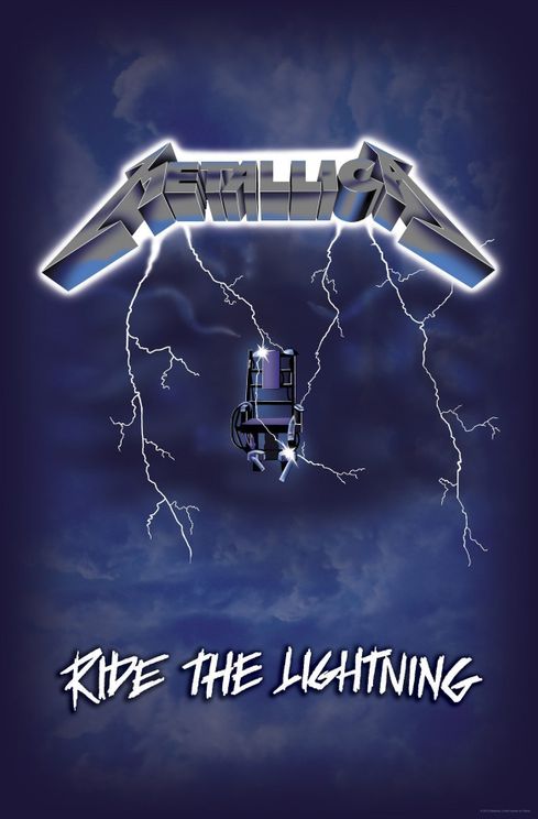 Metallica ‘Ride The Lightning’ Textile Poster vlag - Babashope - 2