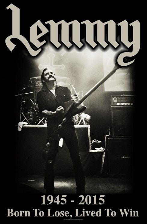 Lemmy ‘Lived To Win’ Textile Poster - Babashope - 2
