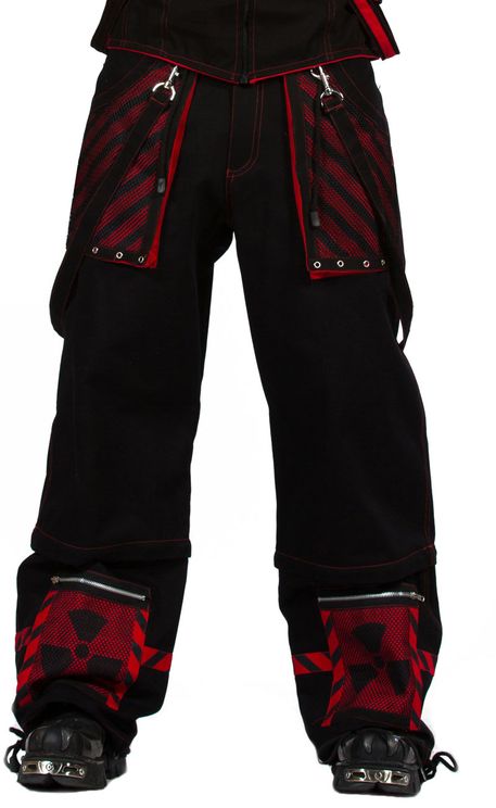 Dead Threads - Red Alert Trousers – Black/Red - Babashope - 6