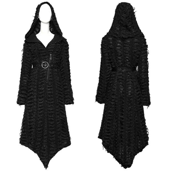 Punkrave Distressed mantel/jas met capuchon - Babashope - 7