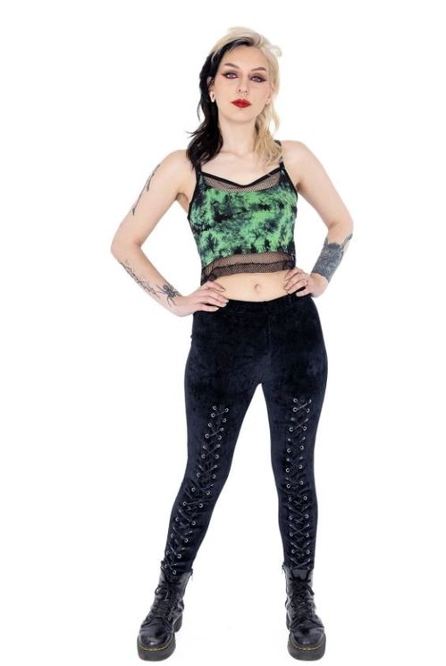 Heartless Danica top zwart/groen tie dye - Babashope - 6