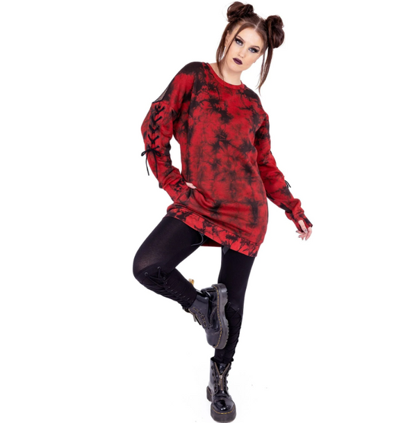 Poizen industries Allison jumper zwart/rood - Babashope - 4