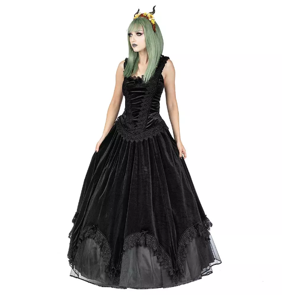 Sinister Amaryllis Goth rok zwart - Babashope - 4