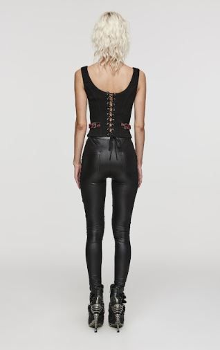 Red brokaat corset top - Babashope - 5