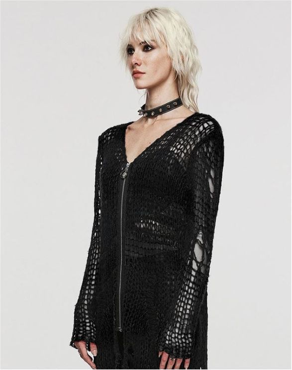 Punk knitted cardigan - Babashope - 5