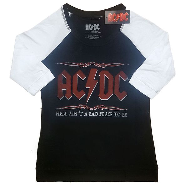 AC/DC Raglan Girlie T-shirt Hell Ain't a bad place - Babashope - 2