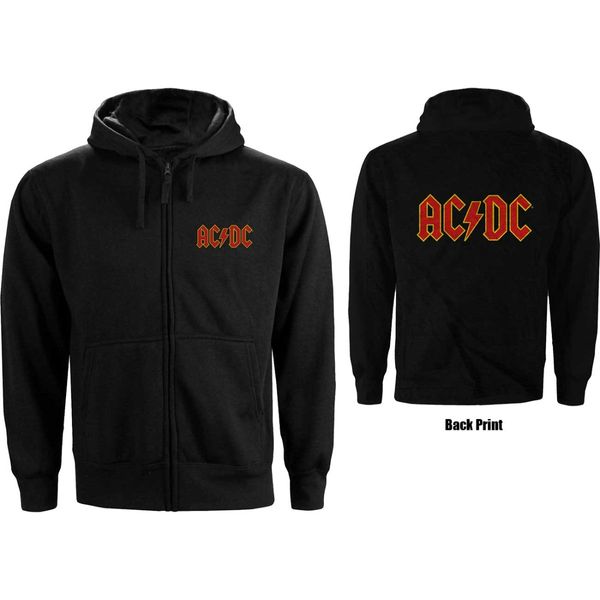 AC/DC Logo Sweater met capuchon en rits (backprint - Babashope - 3
