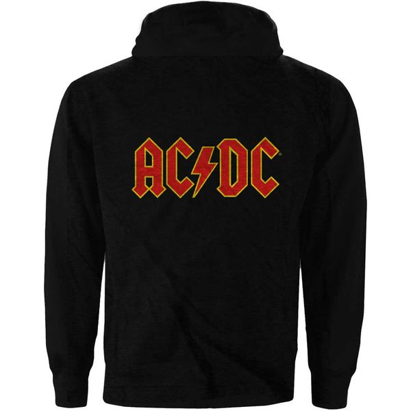 AC/DC Logo Sweater met capuchon en rits (backprint - Babashope - 3