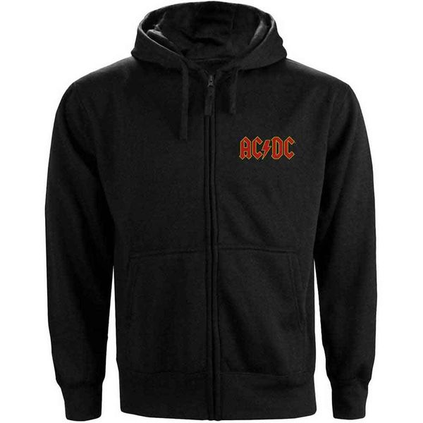 AC/DC Logo Sweater met capuchon en rits (backprint - Babashope - 3