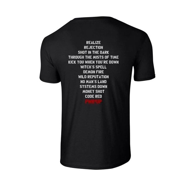AC/DC PWR Up stage T-shirt Front+back print - Babashope - 2