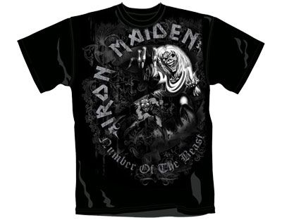 Iron Maiden - N O T B Grey Tone All Over - T-Shirt - Babashope - 2