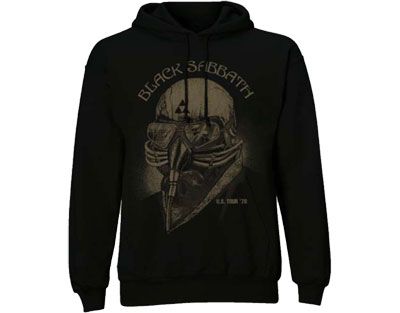 Black sabbath sweater met rits & capuchon tour 1978 met back print - Babashope - 4