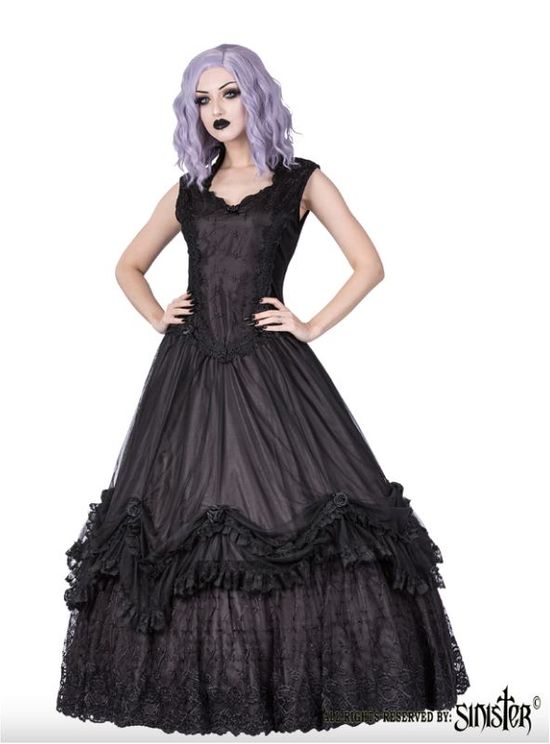 Sinister 1080 Ethelinda Longdress Zwart - Babashope - 2