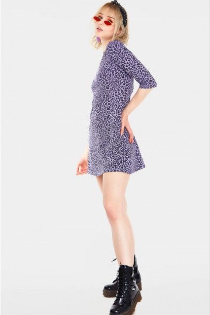 Leopard dress paars - Babashope - 5