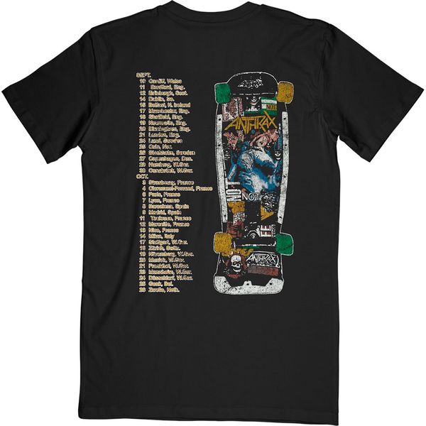 Anthrax Spreading skater notman vintage (backprint) T-shirt - Babashope - 3