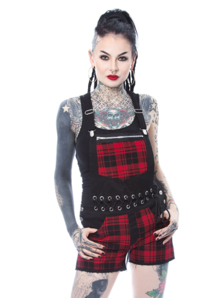 Heartless Sasha Dungarees black - Babashope - 2