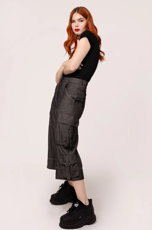 Ash cropped jeans Hell bunny - Babashope - 4