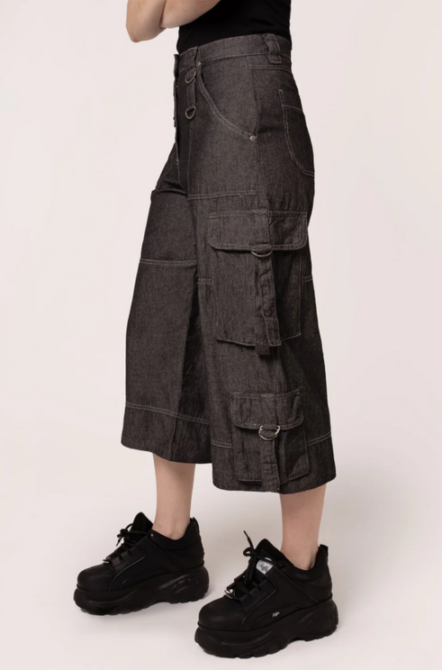 Ash cropped jeans Hell bunny - Babashope - 4