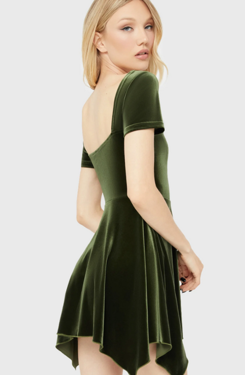 Killstar Auralift jurk (groen) - Babashope - 7