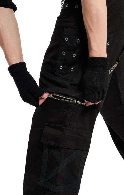 Black chain gang trouser - Babashope - 6