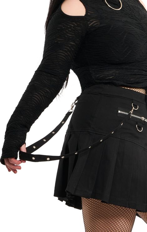 Black ladies kilt skirt - Babashope - 4