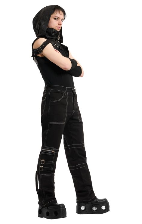 Black denim broek - Babashope - 4
