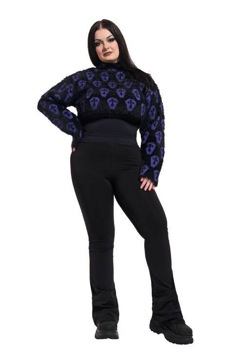 Zwart paarse lyric trui - Babashope - 4