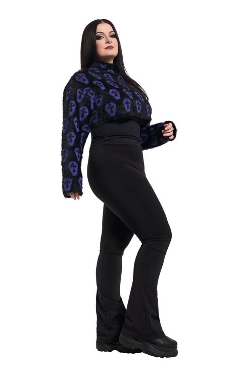 Zwart paarse lyric trui - Babashope - 4