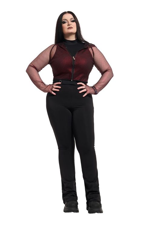 Red liora visnet hoodie - Babashope - 5