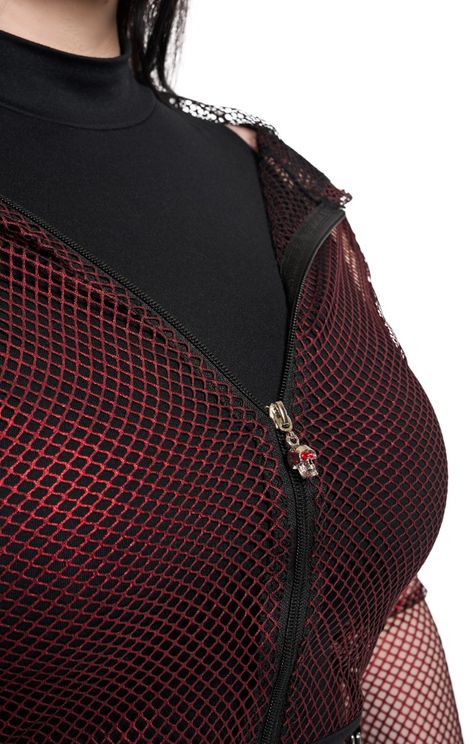 Red liora visnet hoodie - Babashope - 5