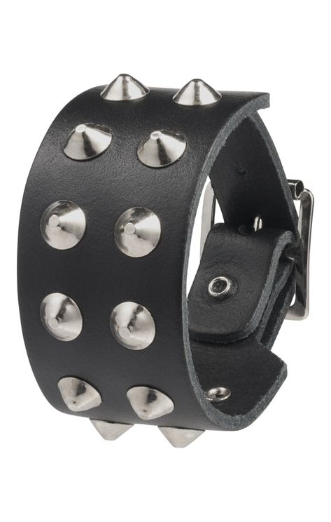 2 row conical polsband echt leder Wb2 - Babashope - 3