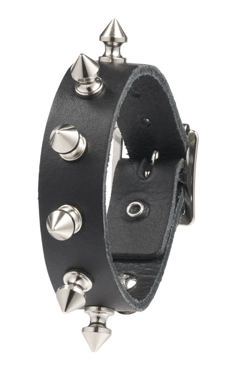 1row spike armband echt leder Wb119 - Babashope - 3