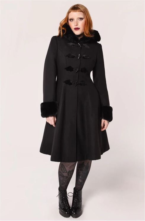 Hell bunny Batilda winterjas/mantel - Babashope - 8