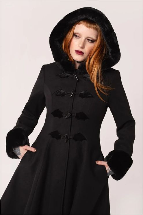 Hell bunny Batilda winterjas/mantel - Babashope - 8