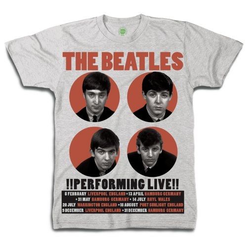 The Beatles 1962 performing live T-shirt (heather-grey) - Babashope - 2