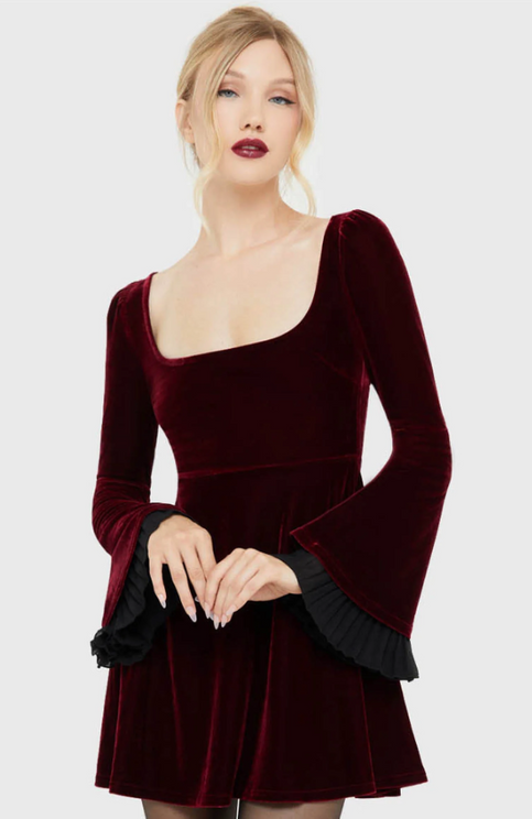 Killstar Beatrix jurk (rood) - Babashope - 3