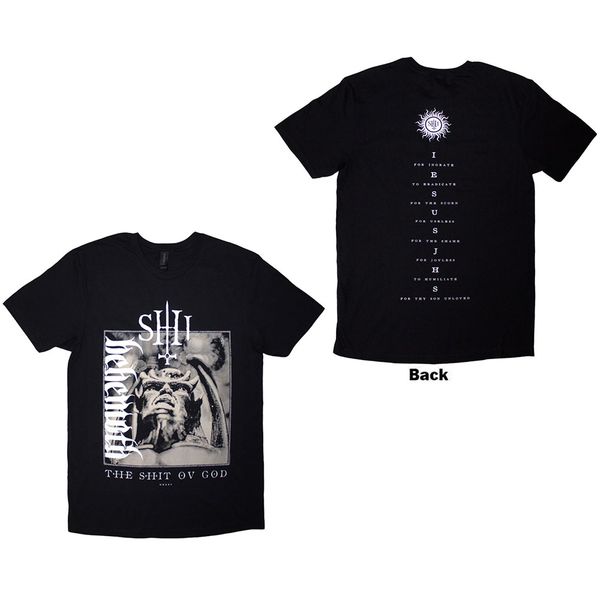 Behemoth The shit ov god vertical logo cover T-shirt (front+backprint) - Babashope - 3