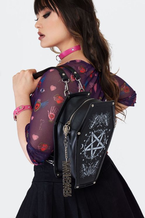 Pentagram coffin crossbody bag - Babashope - 5