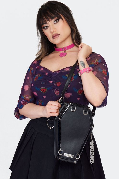 Pentagram coffin crossbody bag - Babashope - 5