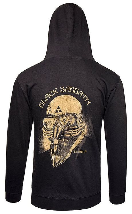 Black sabbath sweater met rits & capuchon tour 1978 met back print - Babashope - 4