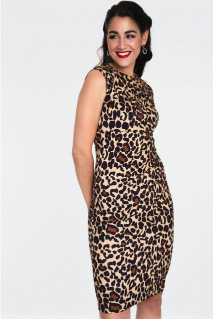 Blakely leopard pencil dress - Babashope - 5