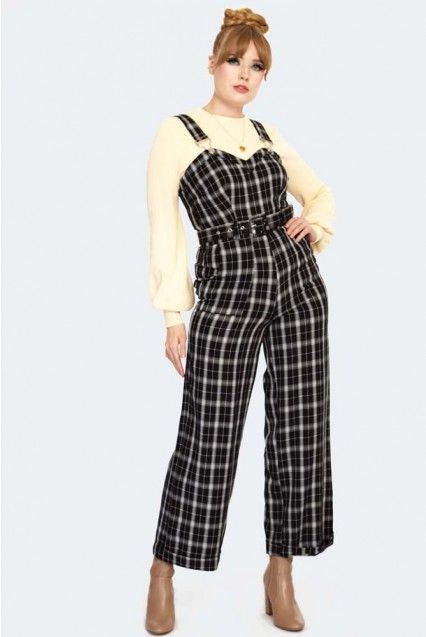 Bloom plaid jumpsuit Voodoo Vixen - Babashope - 5