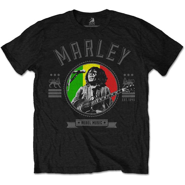 Bob Marley Rebel music seal T-shirt - Babashope - 2