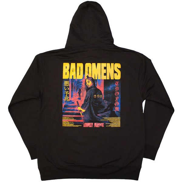 Bad omens Samurai woman Hooded sweater - Babashope - 2