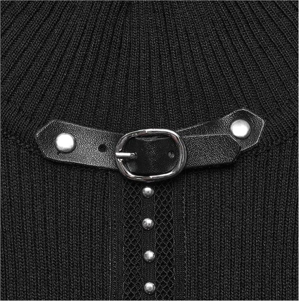 Punkrave halterneck top gebreid - Babashope - 9