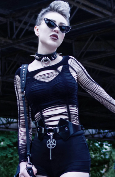 Killstar Buried alive knit top - Babashope - 2