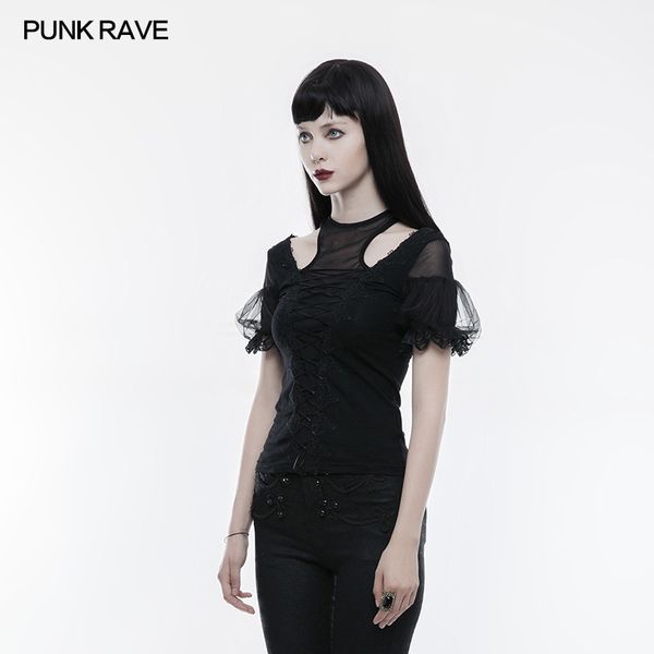 Black Dahlia Gothic Top - Babashope - 5