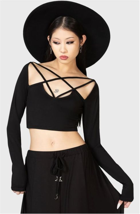 Killstar Celestial night crop top - Babashope - 5